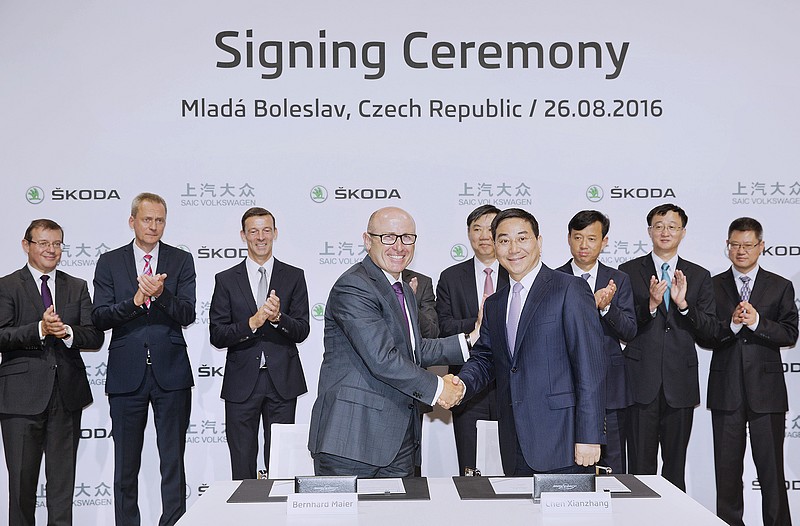 Spolupráce při zavádění nových modelů značky Škoda na čínský trh